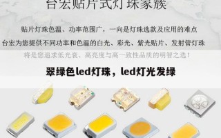 翠绿色led灯珠，led灯光发绿