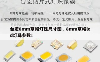 台宏8mm草帽灯珠尺寸图，8mm草帽led灯珠参数！