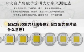 台宏2835紫光灯珠参数？台灯紫光芯片是什么意思？