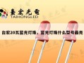 台宏20瓦蓝光灯珠，蓝光灯珠什么型号最亮