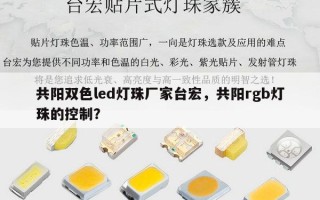 共阳双色led灯珠厂家台宏，共阳rgb灯珠的控制？