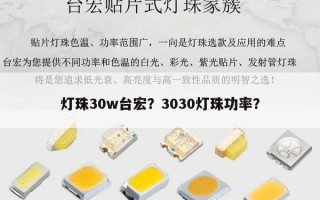 灯珠30w台宏？3030灯珠功率？