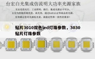 贴片3010双色led灯珠参数，3030贴片灯珠参数