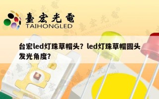 台宏led灯珠草帽头？led灯珠草帽圆头发光角度？