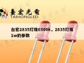 台宏2835灯珠6500k，2835灯珠1w的参数