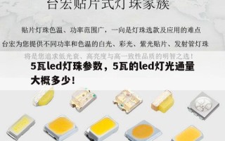 5瓦led灯珠参数，5瓦的led灯光通量大概多少！