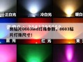 侧贴片0603led灯珠参数，0603贴片灯珠尺寸！