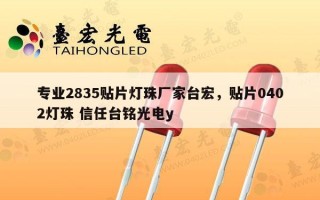 专业2835贴片灯珠厂家台宏，贴片0402灯珠 信任台铭光电y