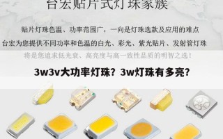3w3v大功率灯珠？3w灯珠有多亮？