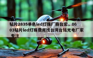 贴片2835单色led灯珠厂商台宏，0603贴片led灯珠费用找台湾台铭光电厂家 专注