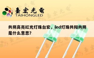 共阴高亮红光灯珠台宏，led灯珠共阳共阴是什么意思？