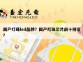国产灯珠led品牌？国产灯珠芯片前十排名？