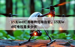 15瓦led灯用哪种灯珠台宏，15瓦led灯电压是多少伏