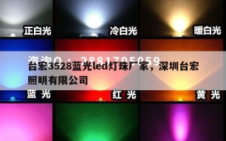 台宏3528蓝光led灯珠厂家，深圳台宏照明有限公司