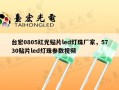 台宏0805红光贴片led灯珠厂家，5730贴片led灯珠参数视频