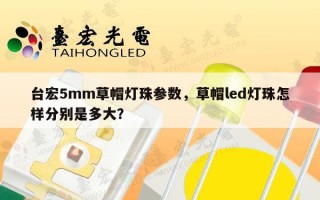台宏5mm草帽灯珠参数，草帽led灯珠怎样分别是多大？