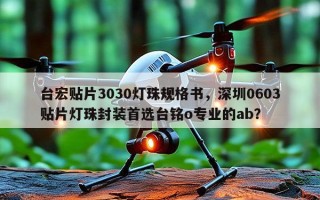 台宏贴片3030灯珠规格书，深圳0603贴片灯珠封装首选台铭o专业的ab？
