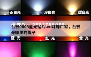 台宏0603蓝光贴片led灯珠厂家，台宏是哪里的牌子