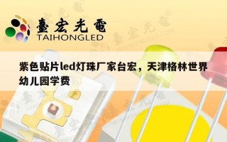 紫色贴片led灯珠厂家台宏，天津格林世界幼儿园学费