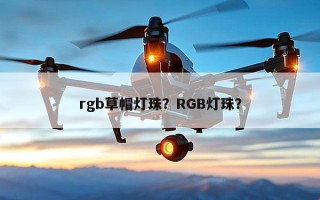 rgb草帽灯珠？RGB灯珠？