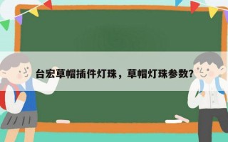 台宏草帽插件灯珠，草帽灯珠参数？