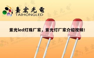 紫光led灯珠厂家，紫光灯厂家介绍视频！