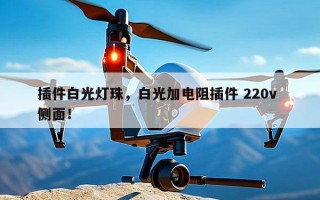 插件白光灯珠，白光加电阻插件 220v 侧面！