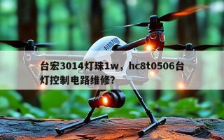 台宏3014灯珠1w，hc8t0506台灯控制电路维修？