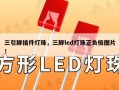 三引脚插件灯珠，三脚led灯珠正负极图片！