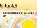 台宏2835灯珠高亮蓝光？2835灯珠色温？