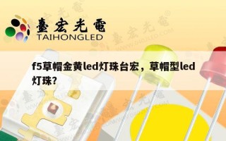 f5草帽金黄led灯珠台宏，草帽型led灯珠？
