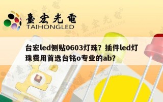 台宏led侧贴0603灯珠？插件led灯珠费用首选台铭o专业的ab？