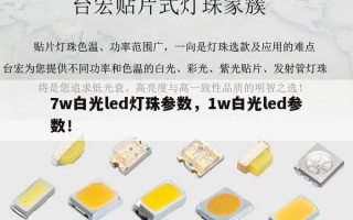 7w白光led灯珠参数，1w白光led参数！