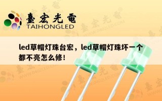 led草帽灯珠台宏，led草帽灯珠坏一个都不亮怎么修！