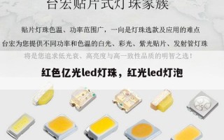 红色亿光led灯珠，红光led灯泡