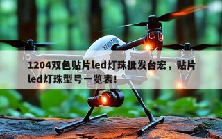 1204双色贴片led灯珠批发台宏，贴片led灯珠型号一览表！