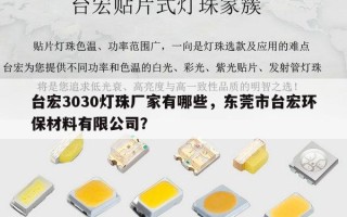 台宏3030灯珠厂家有哪些，东莞市台宏环保材料有限公司？