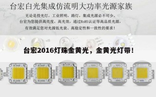 台宏2016灯珠金黄光，金黄光灯带！