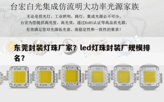 东莞封装灯珠厂家？led灯珠封装厂规模排名？