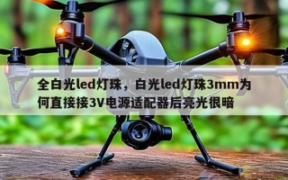 全白光led灯珠，白光led灯珠3mm为何直接接3V电源适配器后亮光很暗