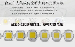 台宏0.2瓦草帽灯珠，草帽灯珠电压！