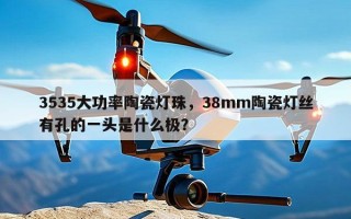 3535大功率陶瓷灯珠，38mm陶瓷灯丝有孔的一头是什么极？