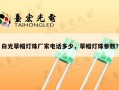 白光草帽灯珠厂家电话多少，草帽灯珠参数？