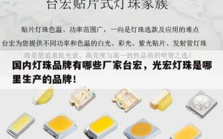 国内灯珠品牌有哪些厂家台宏，光宏灯珠是哪里生产的品牌！