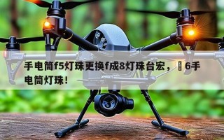 手电筒f5灯珠更换f成8灯珠台宏，丅6手电筒灯珠！