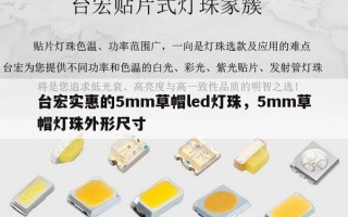 台宏实惠的5mm草帽led灯珠，5mm草帽灯珠外形尺寸