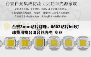台宏3mm贴片灯珠，0603贴片led灯珠费用找台湾台铭光电 专业