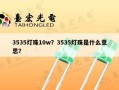 3535灯珠10w？3535灯珠是什么意思？