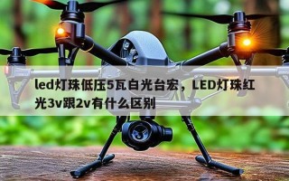 led灯珠低压5瓦白光台宏，LED灯珠红光3v跟2v有什么区别