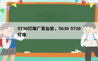 5730灯珠厂家台宏，5630 5730灯珠